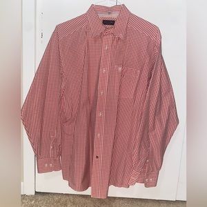 Ariat Mens Corral Checkered Long Sleeve Button Up, Large